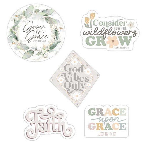 Grow in Grace Sticker Set - 12 sets/pk