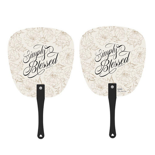 Simply Blessed Hand Fan - 24/pk