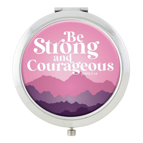 Be Strong & Courageous Compact Mirror - 8/pk