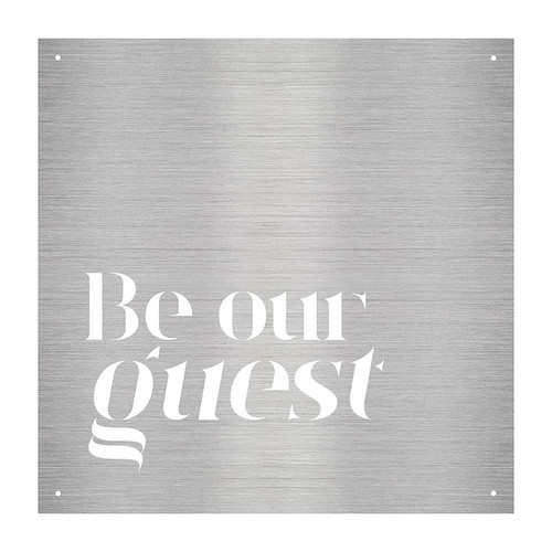 Cutout Metal Sign - Guest