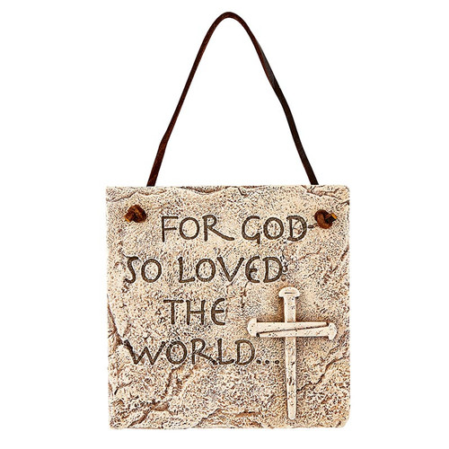 For God So Loved the World Plaque
