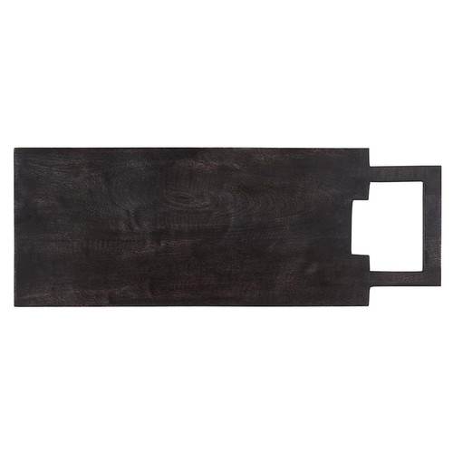 Charcuterie Board with Square Handle - Black