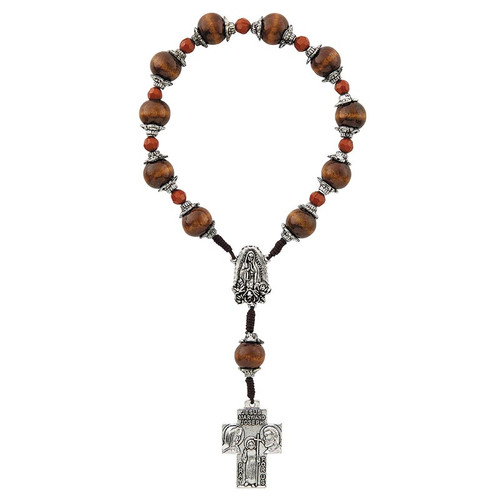 Our Lady of Guadalupe Wood One Decade Rosary - 12/pk