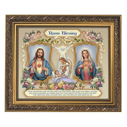 Room Blessing Gold Tone Framed Print