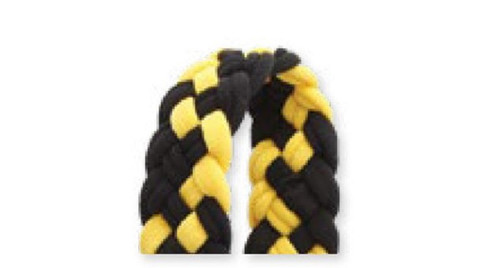 Double PomBraid - Black/Yellow Gold