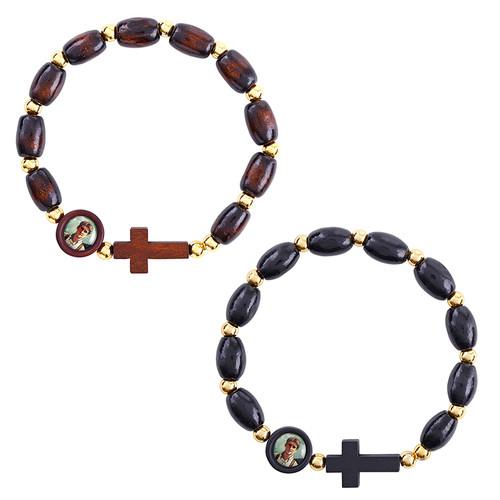 St. Pier Giorgio Frassati Rosary Bracelet Assortment (2 Asst) - 12/pk St. Pier Giorgio Frassati Rosary Bracelet Assortment (2 Asst) - 12/pk