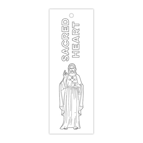 Color Your Own Saint Bookmark Assortment (6 Asst) - 10 sets/pk ...