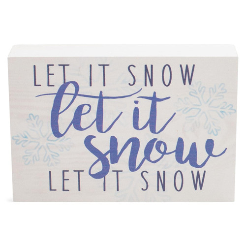 Block Sign - Let It Snow
