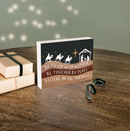 Word Block - Be Filled With Wonder