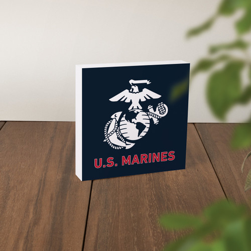 USMC Logo Word Block