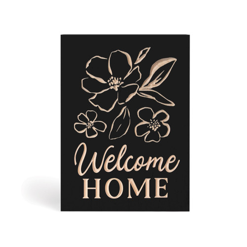Wood Block - Welcome Home