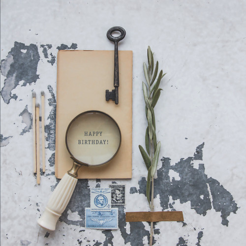 Greeting Card - Birthday - Magnifying Glass