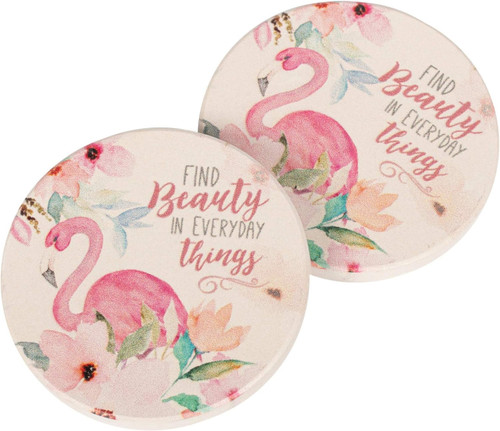 Car Coasters - Find Beauty in Everyday Things Flamingo