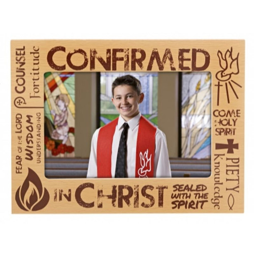 Confirmed in Christ Confirmation Photo Frame - 6/pk