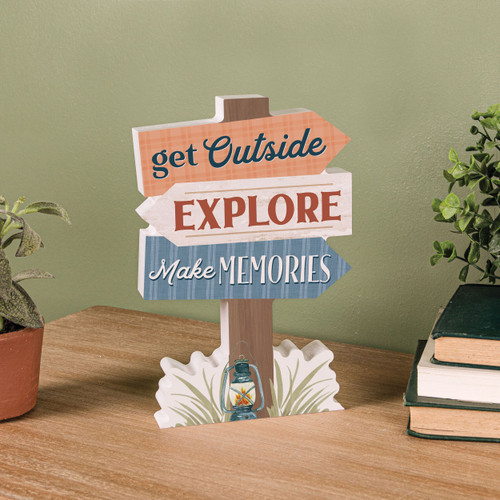 Shape Sign - Get Outside