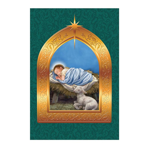 Christ in a Manger Christmas Card Christ in a Manger Christmas Card
