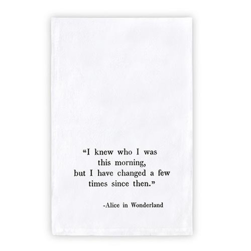 Face to Face Thirsty Boy Towel - Alice in Wonderland