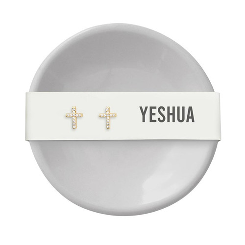 Ceramic Ring Dish & Earrings - Yeshua