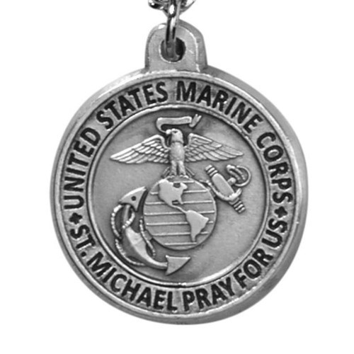 Creed&reg; Heritage Collection St. Michael Medal - Marine Corps