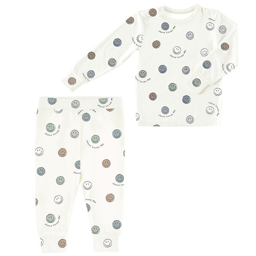 Two-Piece PJ Set - Jesus Loves Me