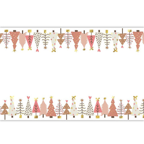 Paper Table Runner - Blush Trees