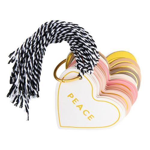 Gift Tag Book - Die-Cut Hearts