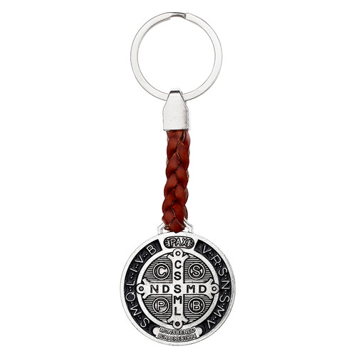 St. Benedict Braided Key Chain - 10/pk