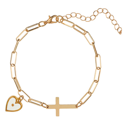 Heart Mustard Seed Bracelet - 9/pk