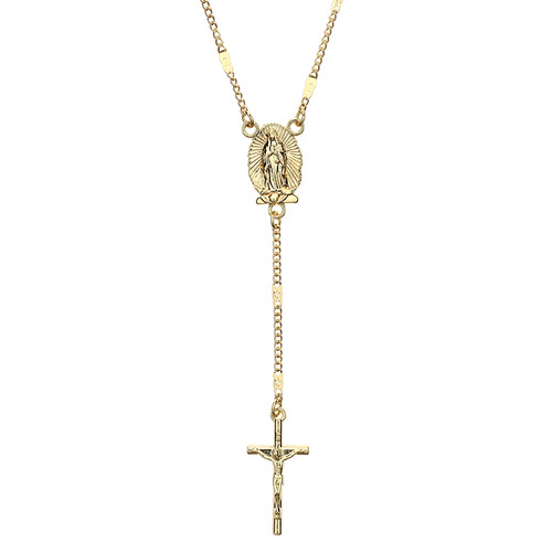 Our Lady of Guadalupe Necklace with Crucifix - 8/pk