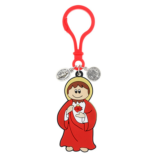 Tiny Devotions Sacred Heart Backpack Tag - 12/pk