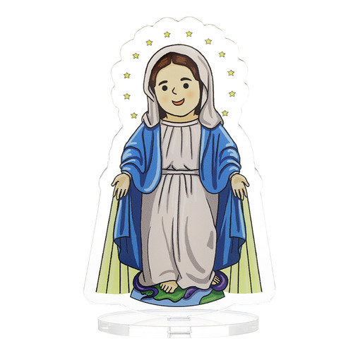 Our Lady of Grace Acrylic Statuette - 12/pk