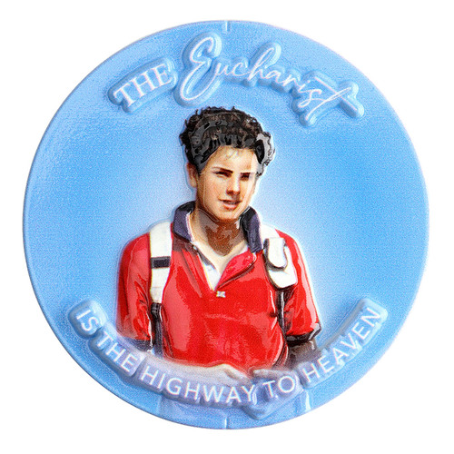 St. Carlo Acutis Eucharist 3D Resin Magnet - 10/pk