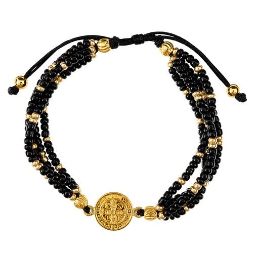 St. Benedict Multi Strand Bracelet - 8/pk