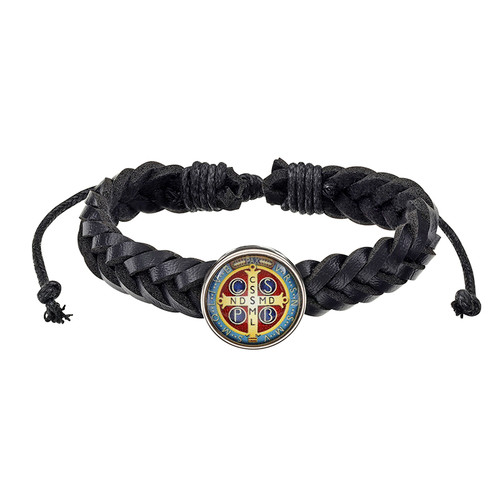 St. Benedict Braided Bracelet - 10/pk