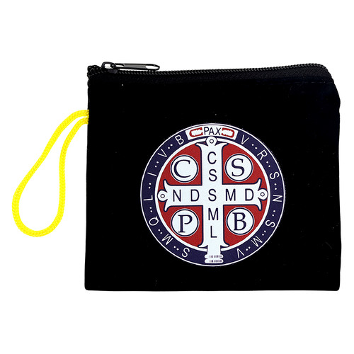St. Benedict Velveteen Rosary Case - 10/pk
