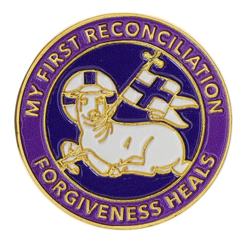 Forgiveness Reconciliation Lamb Lapel Pin - 25/pk