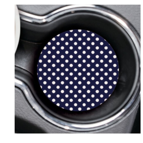 Ceramic Car Coaster - Polka Dot