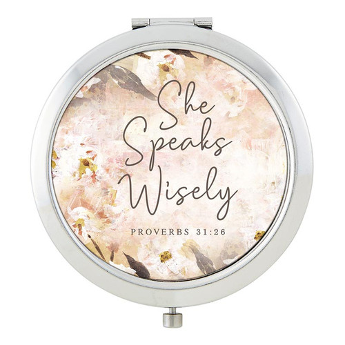 She Speaks Wisely Compact Mirror - 8/pk