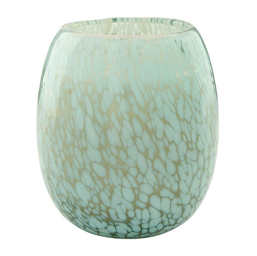 Teal Speckled Candle
