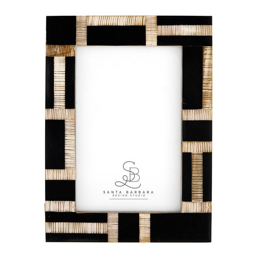 Horn Photo Frame - Patterned - 4 x 6