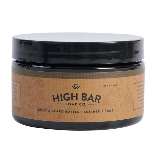 High Bar Soap Co. Beard Butter - Leather & Sage