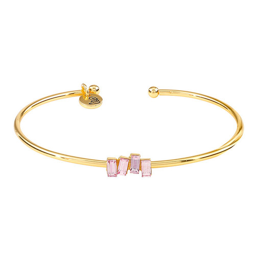 Crystal Bangle - Light Blush Bar