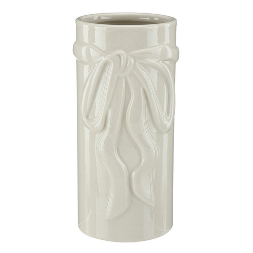 Ceramic Bow Vase - Small - Natural