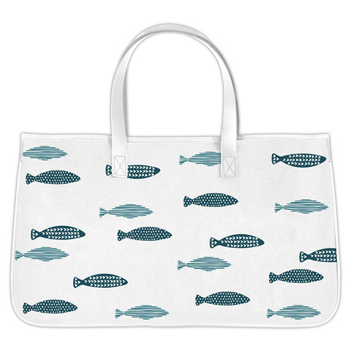Canvas Tote - Coastal Fish