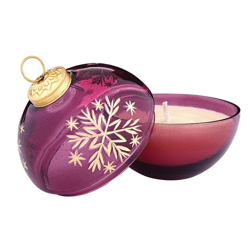 Snowflake Ornament Candle