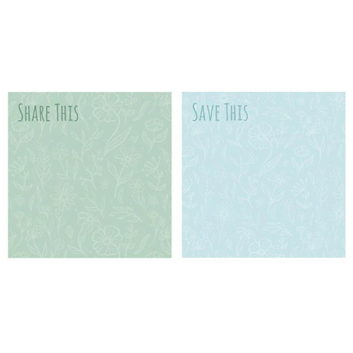 Flowers Sticky Note Set - 12 sets/pk