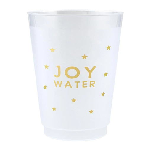 Gold Foil Frost Cups - Joy Water - Set of 6