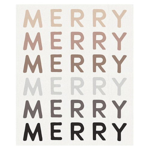 Holiday Luxe Throw - Merry