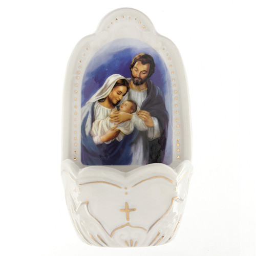Wondrous Love Porcelain Holy Water Font - 3/pk