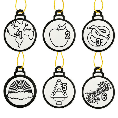 Color Your Own Jesse Tree Ornament Set - 6 sets/pk